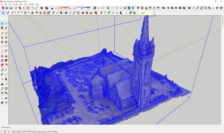 enclos bodilis 3D photogrammetrie drone modele 3d