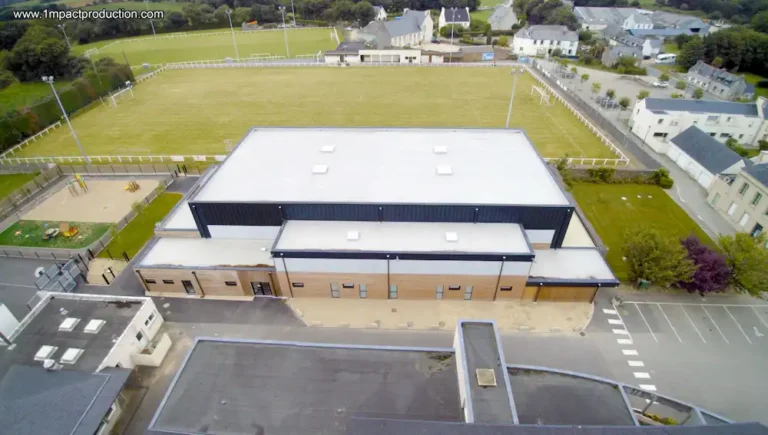 immobilier Bâtiment drone face