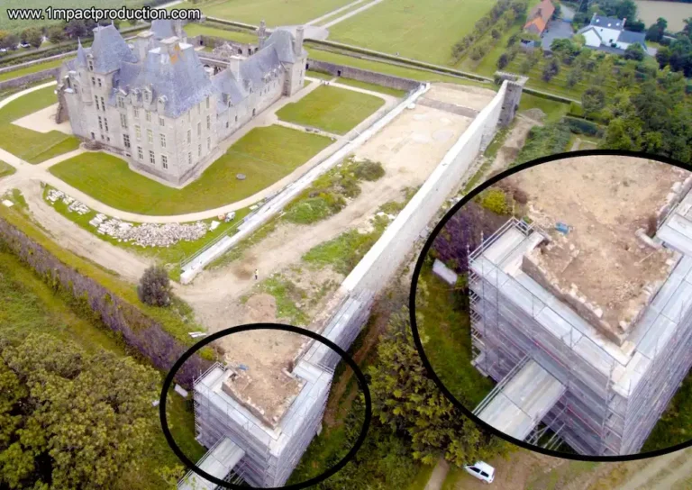 Bâtiment inspection drone côté