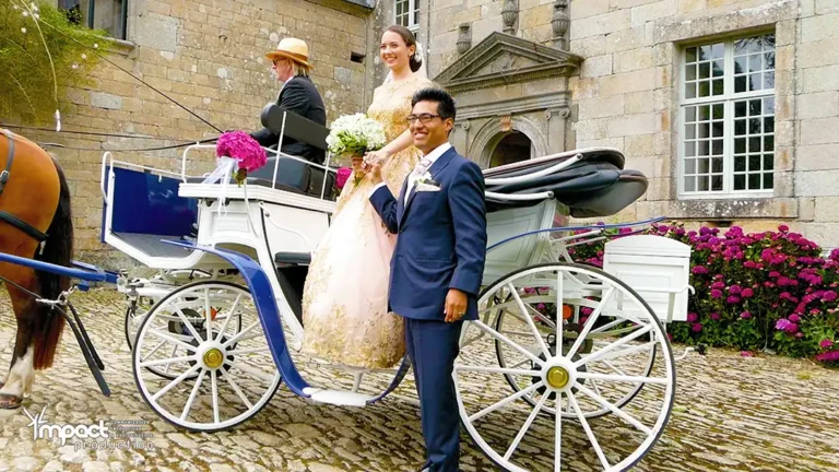 mariage calèche