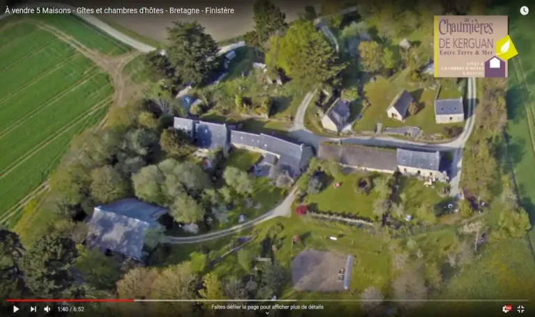 vidéo immobilier vente gîtes drone