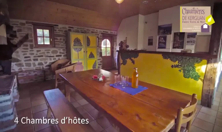vidéo immobilier vente gîtes salle à manger